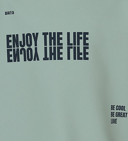 Name It T-shirt - NkmVictor - Jadeite/Enjoy The Life Be Cool