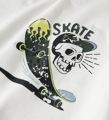 Name It T-shirt - NkmVux - Bright White/Skate