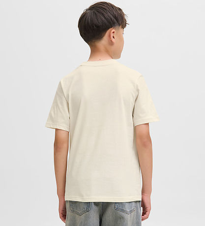 Jack & Jones T-shirt - JorSkull - Nature/Antique White m. Print