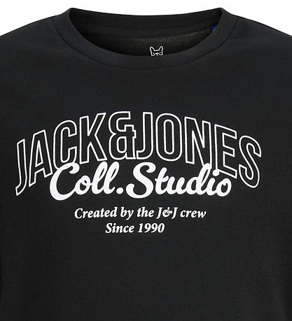 Jack & Jones T-shirt - JjMakoto - Black/Big Print