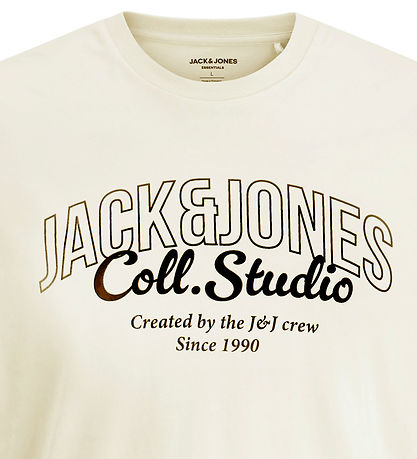 Jack & Jones T-shirt - JjMakoyo - Antique White/Big Print