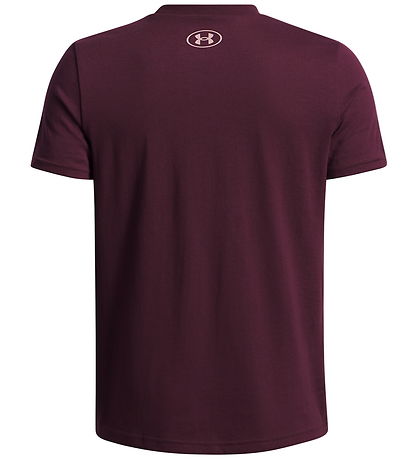 Under Armour T-shirt - Logo Wordmark - Dark Maroon
