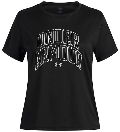 Under Armour T-shirt - Tech Varsity - Sort m. Print