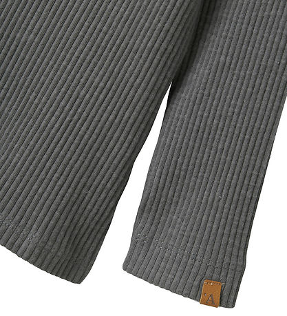 Lil Atelier Bluse - Rib - NmmRajo - Slim - Poppy Seed