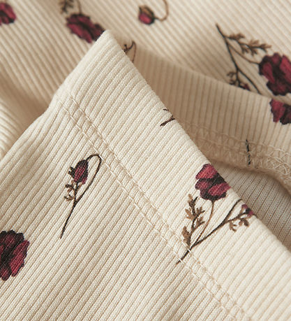 Lil Atelier Leggings - Rib - NbfLavo - Turtledove