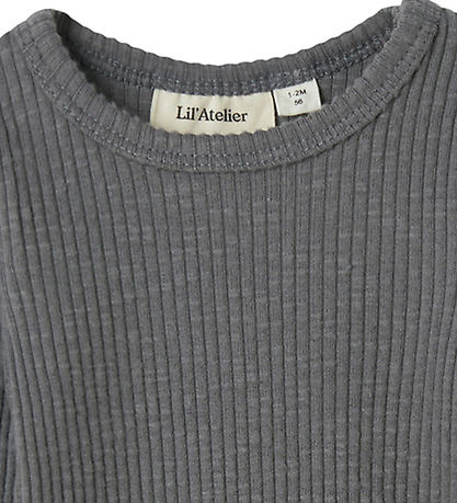 Lil Atelier Body l/æ - Rib - NbmRajo - Poppy Seed