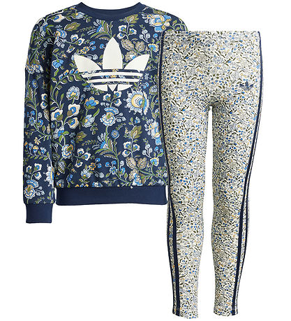 adidas Orginals Sæt - Sweatshirt/Leggings - Crew - Nindig/Multco