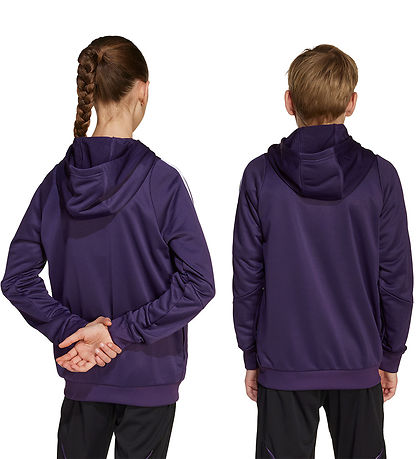 adidas Performance Cardigan - Mufc TR Hood - Aurplu/White