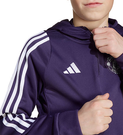 adidas Performance Cardigan - Mufc TR Hood - Aurplu/White