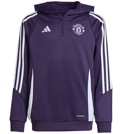 adidas Performance Cardigan - Mufc TR Hood - Aurplu/White