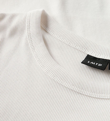 LMTD Bluse - Rib - Noos - NlfHinaja - White Alyssum