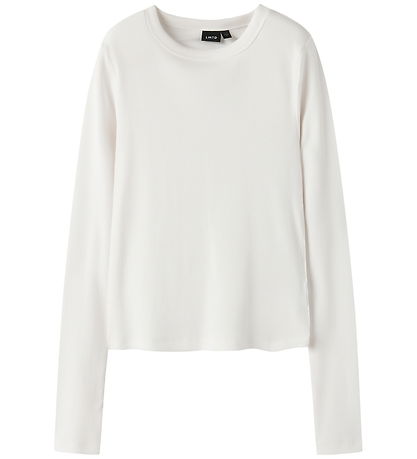 LMTD Bluse - Rib - Noos - NlfHinaja - White Alyssum