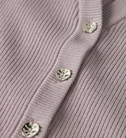 Name It Cardigan - Strik - Rib - NkfLarenlise - Burnished Lilac