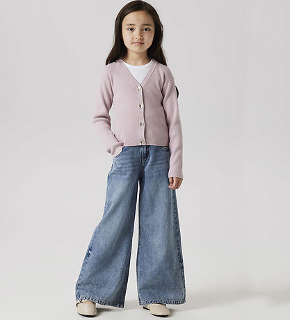 Name It Cardigan - Strik - Rib - NkfLarenlise - Burnished Lilac