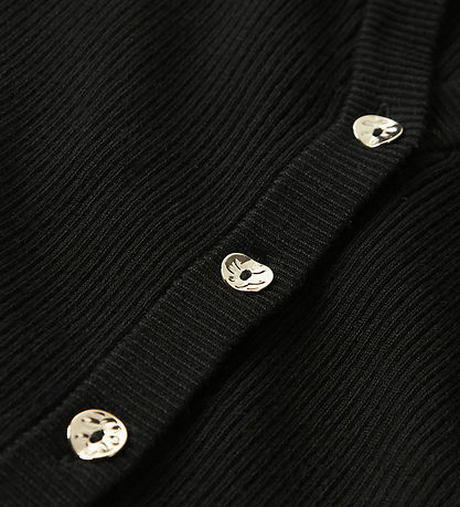Name It Cardigan - Strik - Rib - NkfLarenLise - Black