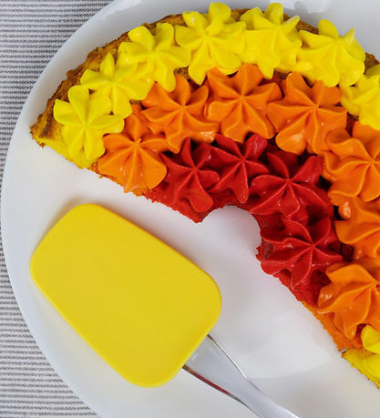 Dëna Kageform - Silikone - Rainbow - Mustard