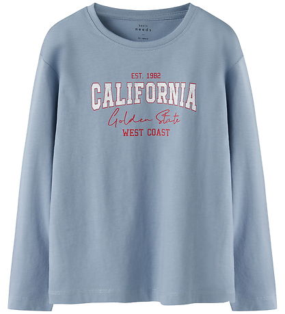 Name It Bluse - MkfVeen - Dusty Blue/California
