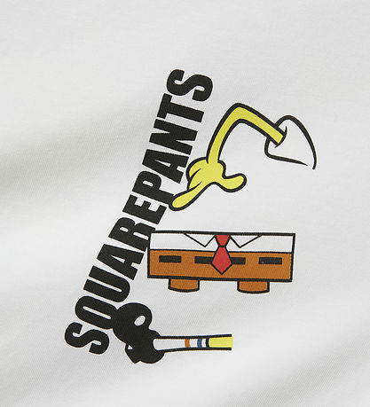 Name It T-shirt - NkmJarl - Svampebob Firkant - Bright White