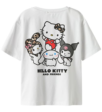 Name It T-shirt - NkfJixara - Hello Kitty - Bright White