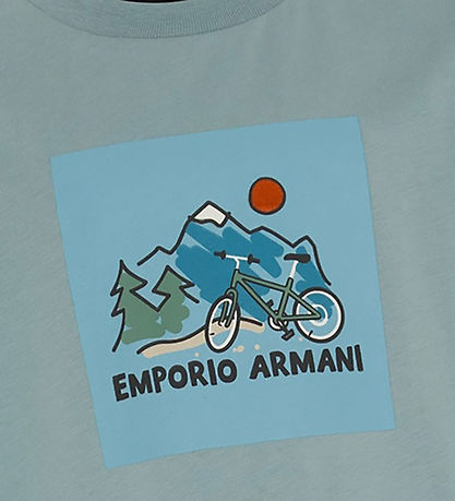 Emporio Armani Bluse - Lead m. Print