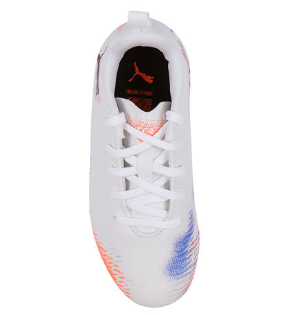 Puma Fodboldstøvler - Future 8 Play MG Jr - Hvid/Puma Sort/Glowi