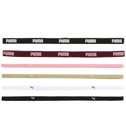 Puma Pandebånd - 6-pak - Ruby Shimmer/Pink/Lux Army