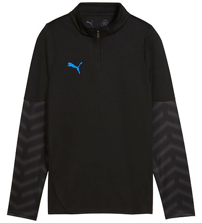 Puma Bluse m Lynlås - Sort m. Blå
