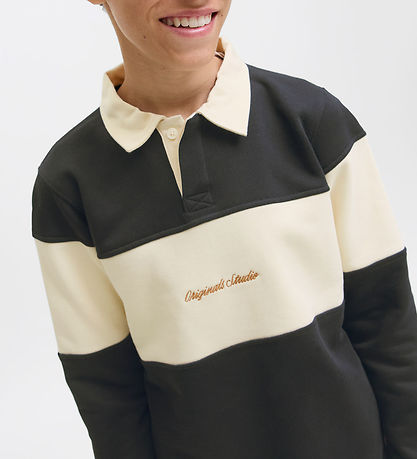 Jack & Jones Sweatshirt - Polo - JorNorrebro - Black