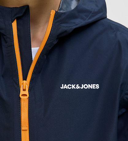 Jack & Jones Regn Jakke - JjefLynn - Sky Captain/Dark Cheddar