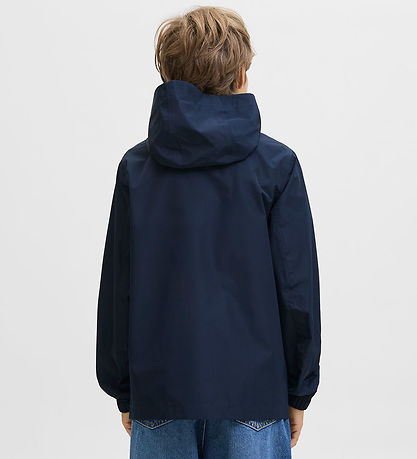 Jack & Jones Regn Jakke - JjefLynn - Sky Captain/Dark Cheddar