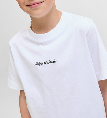 Jack & Jones T-shirt - Noos - JorNorrebro - Bright White m. Logo