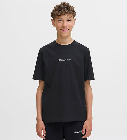 Jack & Jones T-shirt - Noos - JorNorrebro - Sort m. Logo