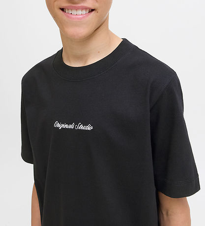 Jack & Jones T-shirt - Noos - JorNorrebro - Sort m. Logo
