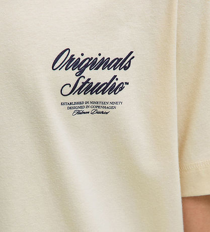 Jack & Jones T-shirt - JorNorrebro - Antique White m. Print