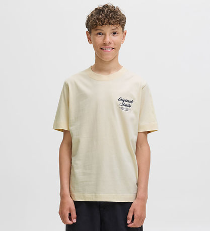 Jack & Jones T-shirt - JorNorrebro - Antique White m. Print