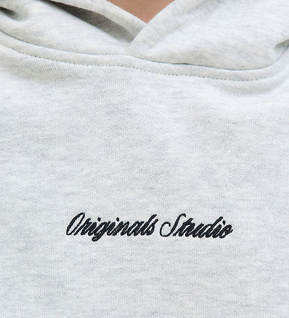 Jack & Jones Hættetrøje - Noos - JorNorrebro - White Melange