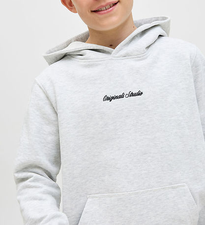 Jack & Jones Hættetrøje - Noos - JorNorrebro - White Melange