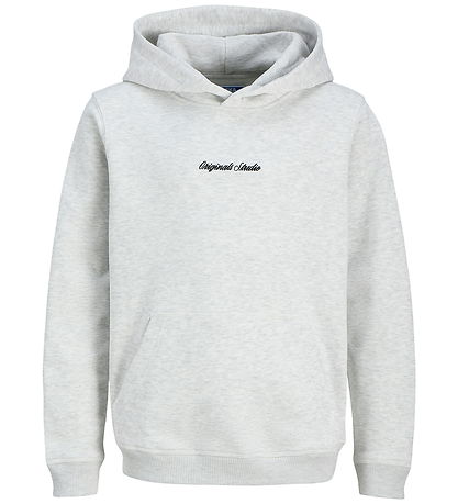 Jack & Jones Hættetrøje - Noos - JorNorrebro - White Melange
