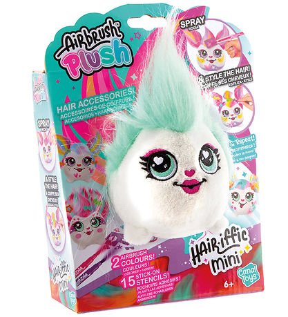 Airbrush Plush Bamse - 10 cm - Mini - Hair'iffic