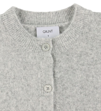 Grunt Cardigan - Strik - GrIsa - Grå
