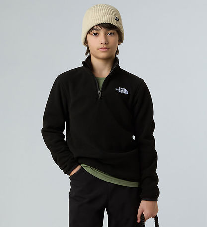 The North Face Fleecetrøje - Glacier - 1/4 Zip - Sort