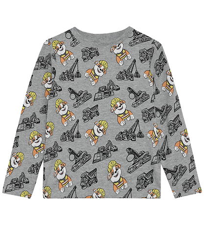 Minymo Bluse - Paw Patrol - Grey Melange