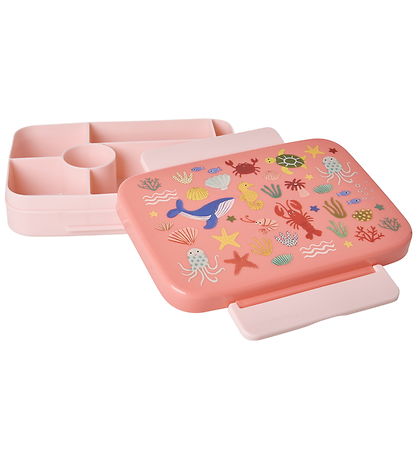 Rice Madkasse - 6 Rum - Ocean Print - Koral
