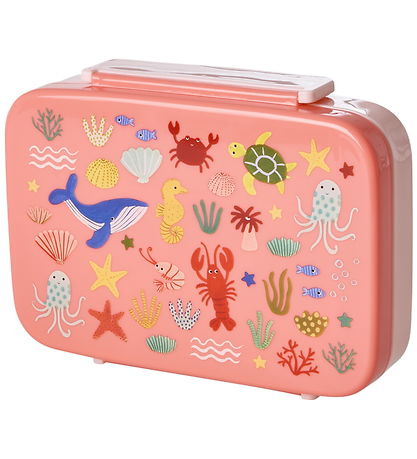 Rice Madkasse - 6 Rum - Ocean Print - Koral
