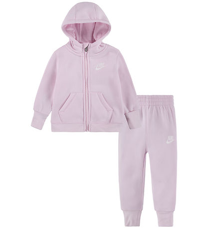 Nike Sweatsæt - Cardigan/Sweatpants - Pink Foam