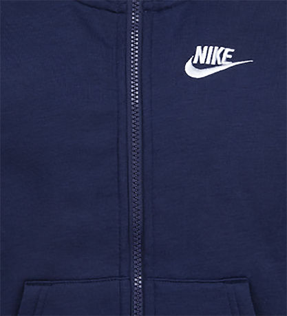 Nike Sweatsæt - Cardigan/Sweatpants - Midnight Navy