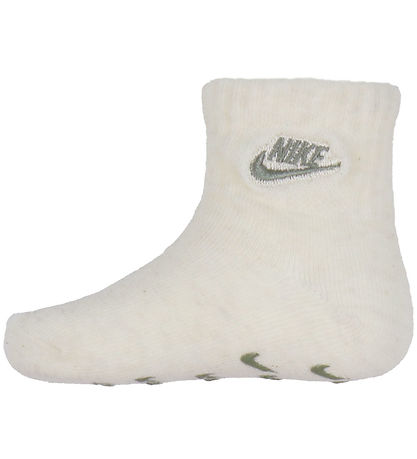 Nike Strømper - 4-pak - Non-Slip - Pale Ivory Heather