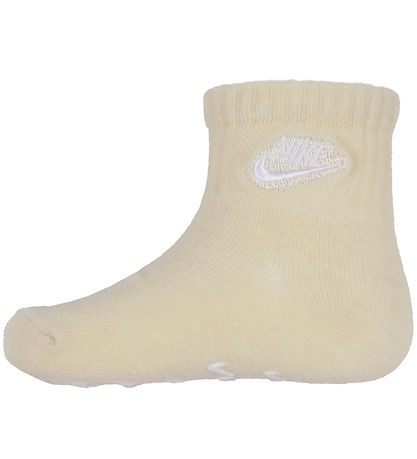 Nike Strømper - 4-pak - Non-Slip - Pale Ivory Heather