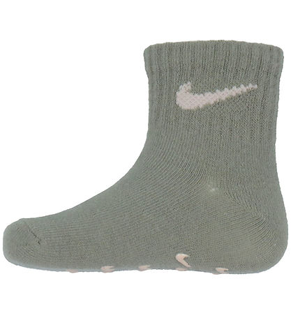 Nike Strømper - 4-pak - Non-Slip - Pale Ivory Heather