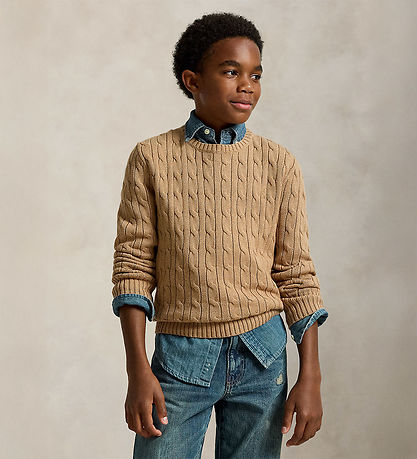 Polo Ralph Lauren Bluse - Strik - Cable - Camel